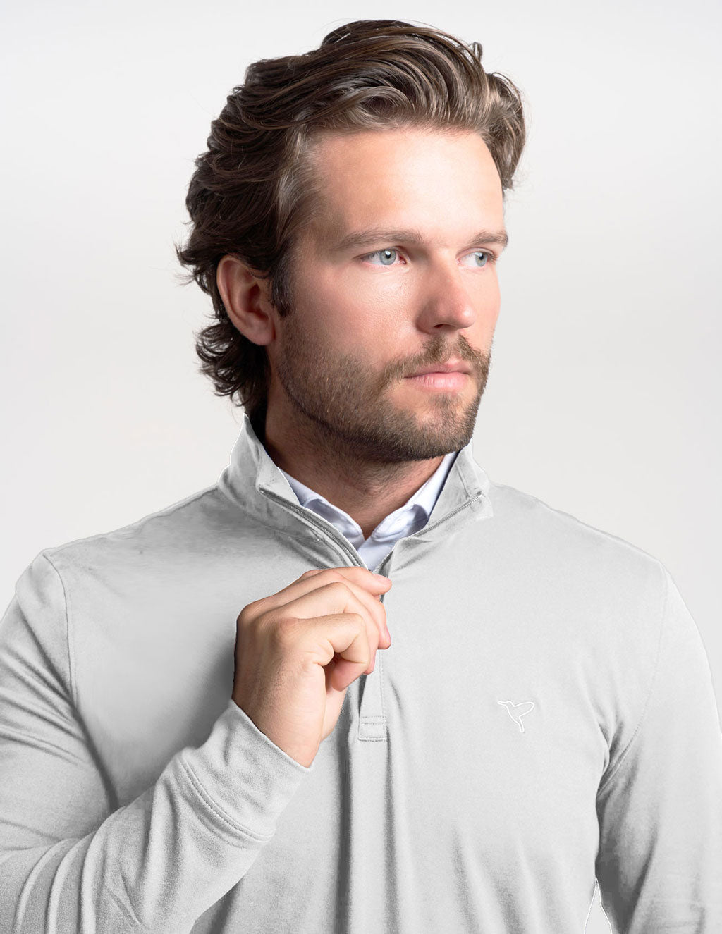 Quarter Zip - Gray